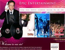 Tablet Screenshot of epicentertainmentdj.com